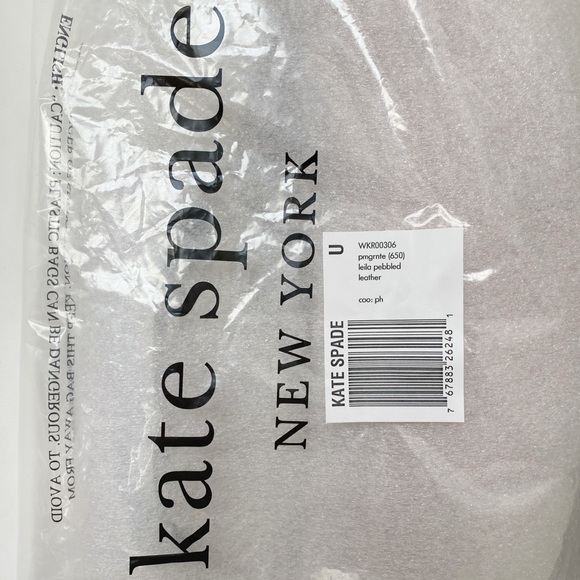 ♠️Kate Spade Leila Leather Belt Bag Fanny Pack Pomegranate Pink NWT - Picture 9 of 9